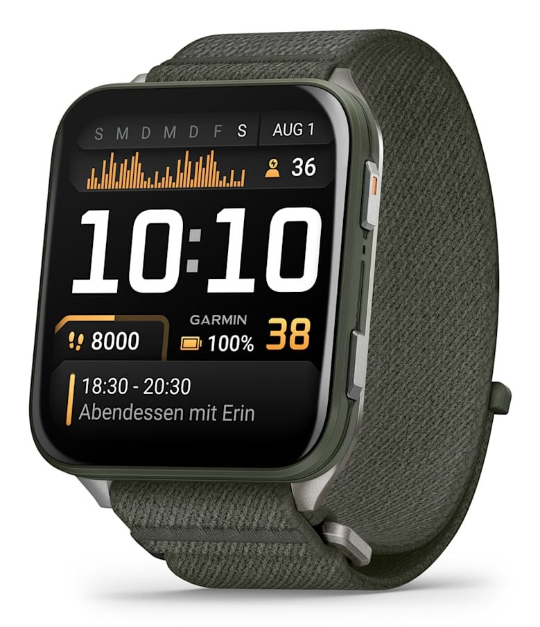 Garmin Venu X1 5.08 cm (2") AMOLED Digital 448 x 486 pixels Touchscreen Grey Wi-Fi GPS (satellite)