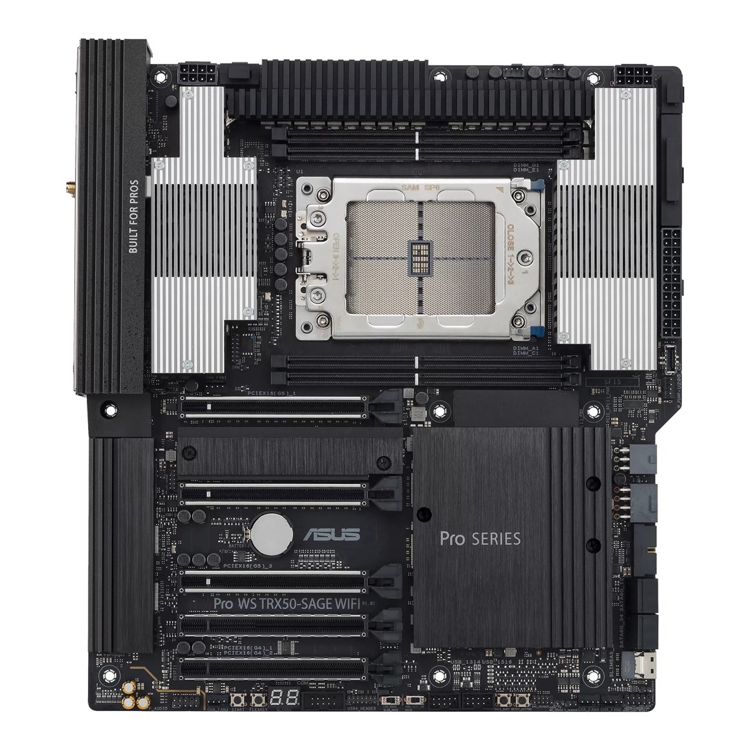 ASUS Pro WS TRX50-SAGE WIFI AMD TRX50 Socket sTR5 SSI CEB motherboard for workstations