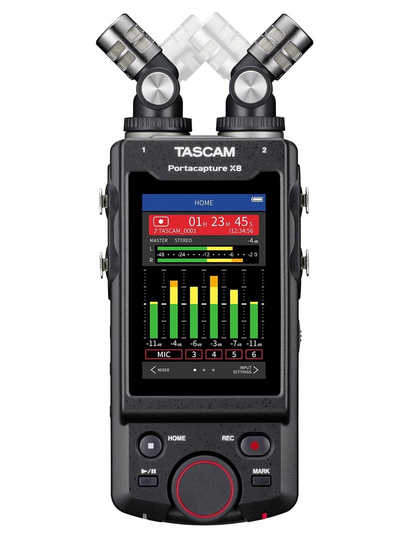 Tascam Portacapture X8 - portable, high resolution multi-track recorder