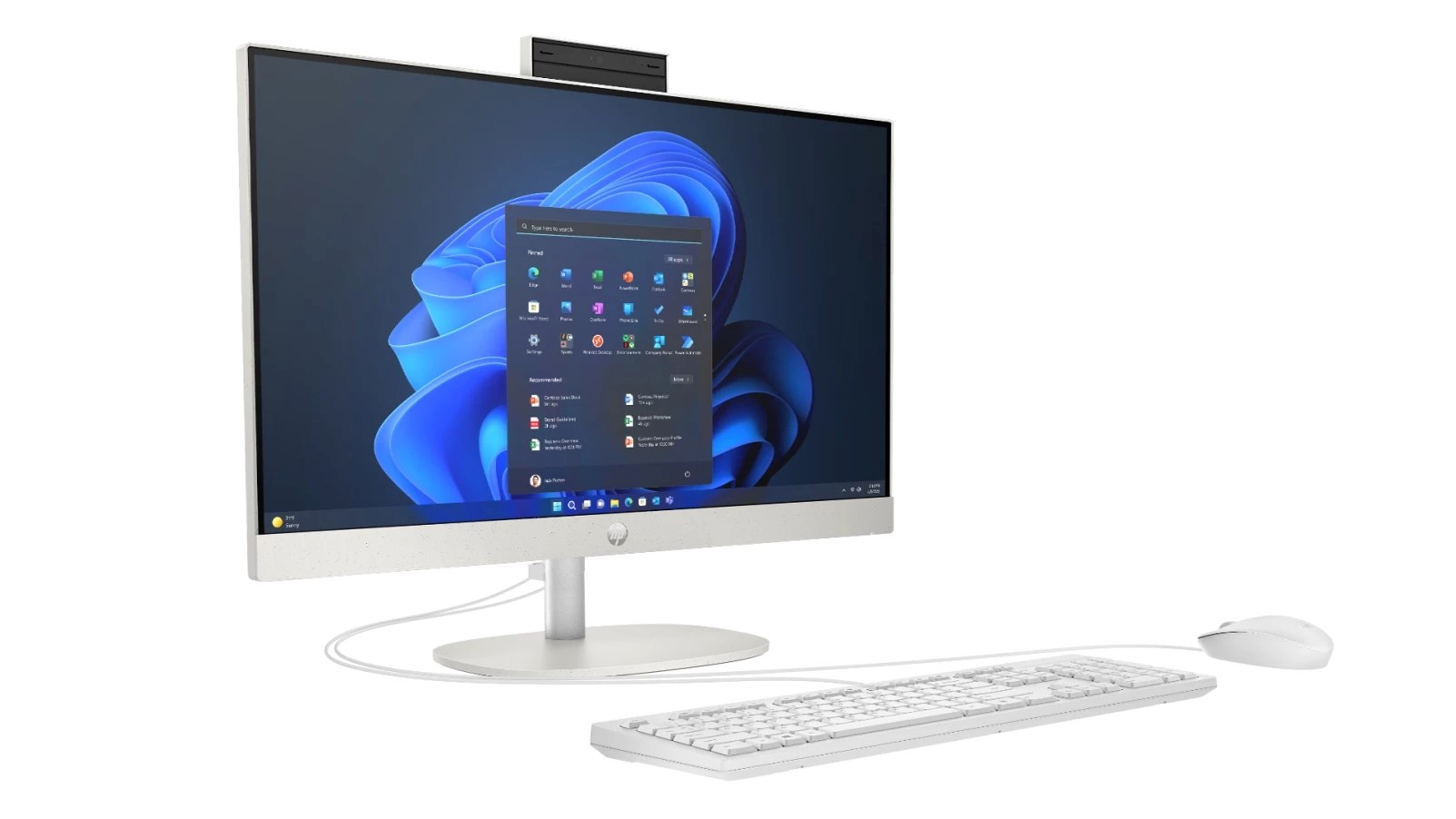 HP ProOne 240 G10 Desktop PC Intel Core Ultra 7 155U 60.5 cm (23.8") 1920 x 1280 px All-in-One PC 16 GB DDR5-SDRAM 512 GB SSD Windows 11 Pro Wi-Fi 6 (802.11ax) White