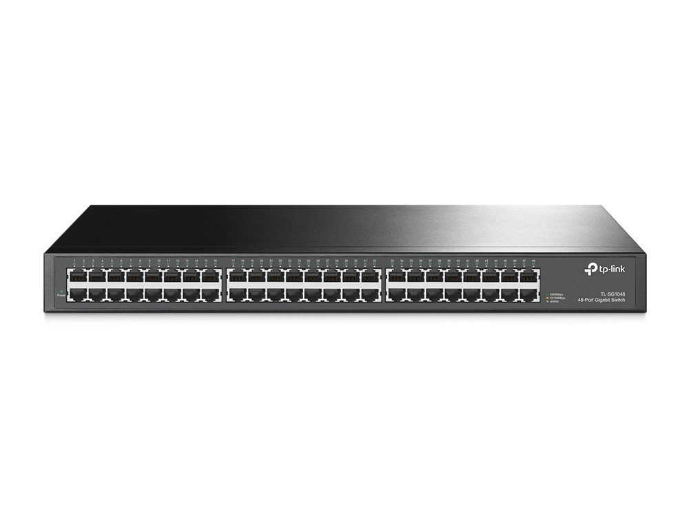 TP-Link TL-SG1048 Unmanaged Gigabit Ethernet (10/100/1000) 1U Black