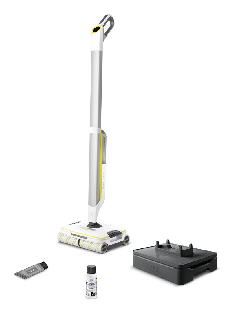Kärcher FC 8 Smart Signature Line Electric broom Battery Wet Bagless Silver, White, Yellow 2.85 Ah