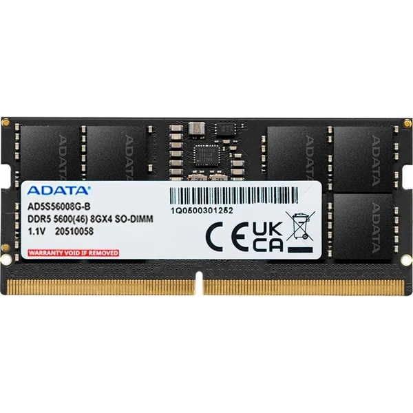 ADATA AD5S56008G-S Memory module 8 GB DDR5-5600 SO-DIMM