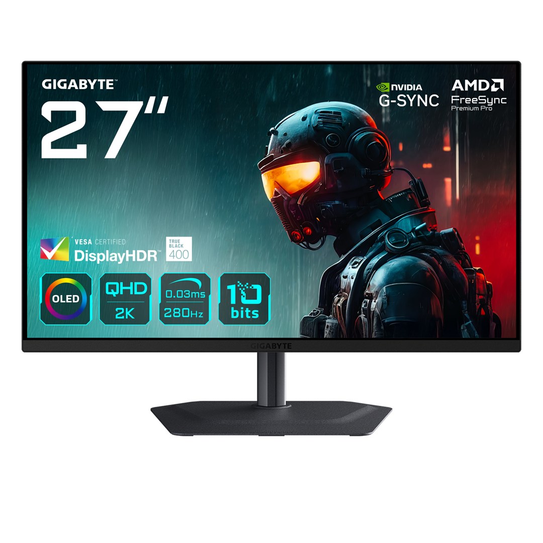 GIGABYTE MO27Q2A QD-OLED Gaming Monitor