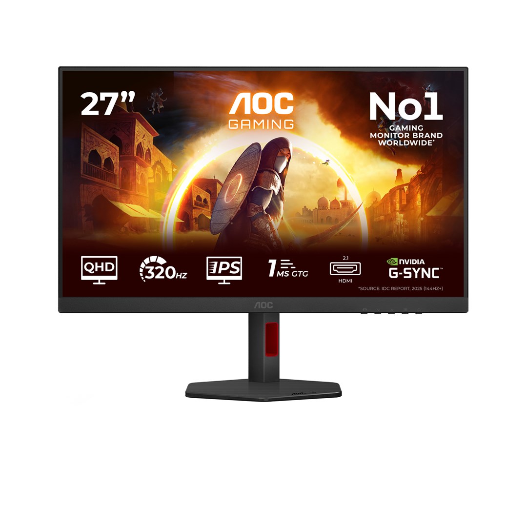 AOC Q27G4SRU Monitor Black / Red