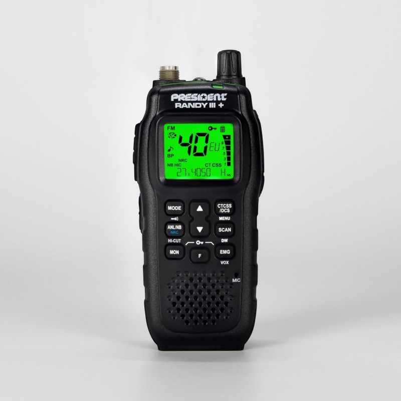 PRESIDENT Randy III+ TXPR613 AM/FM Portable CB Radio Black