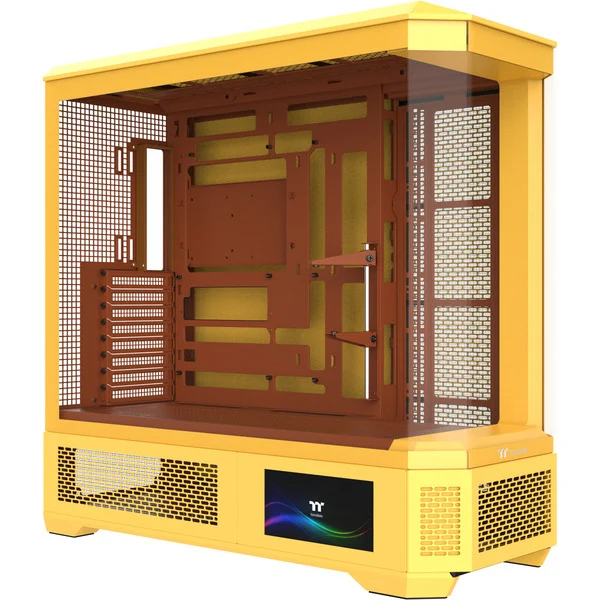 Thermaltake View 600 TG Butter Caramel Full tower PC Case Yellow