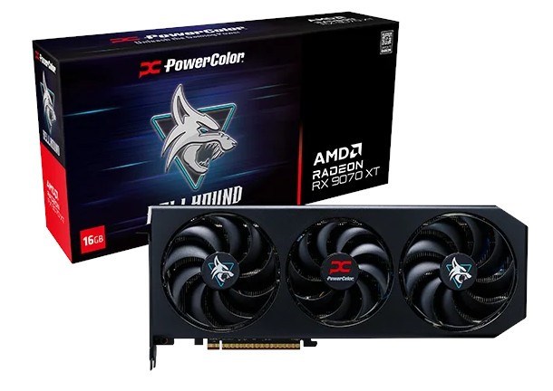 PowerColor RX9070XT 16G-L/OC Graphics Card 16 GB Black