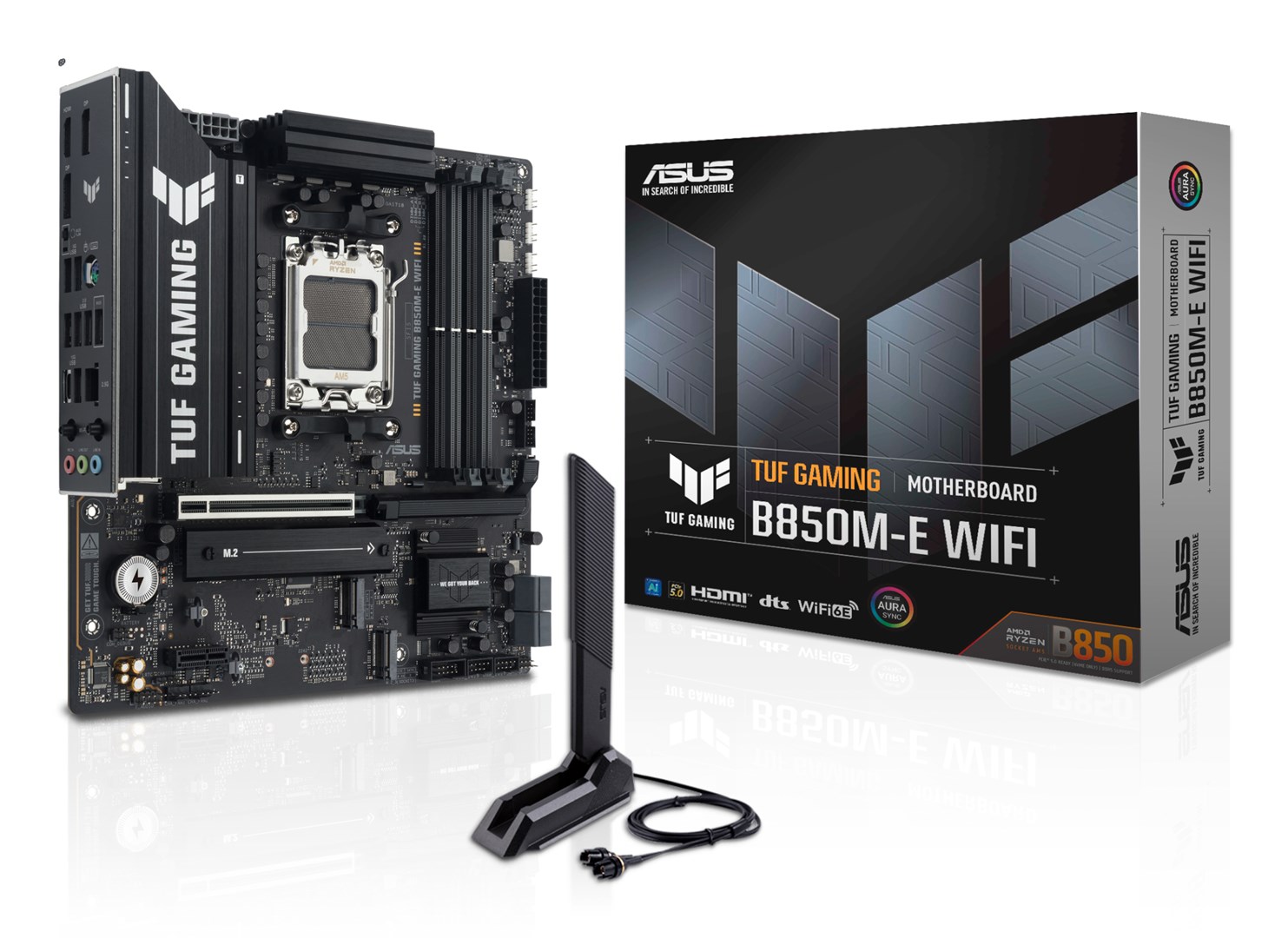 ASUS TUF GAMING B850M-E WIFI AMD B850 Socket AM5 micro ATX 90MB1LS0-M0EAY0 Motherboard