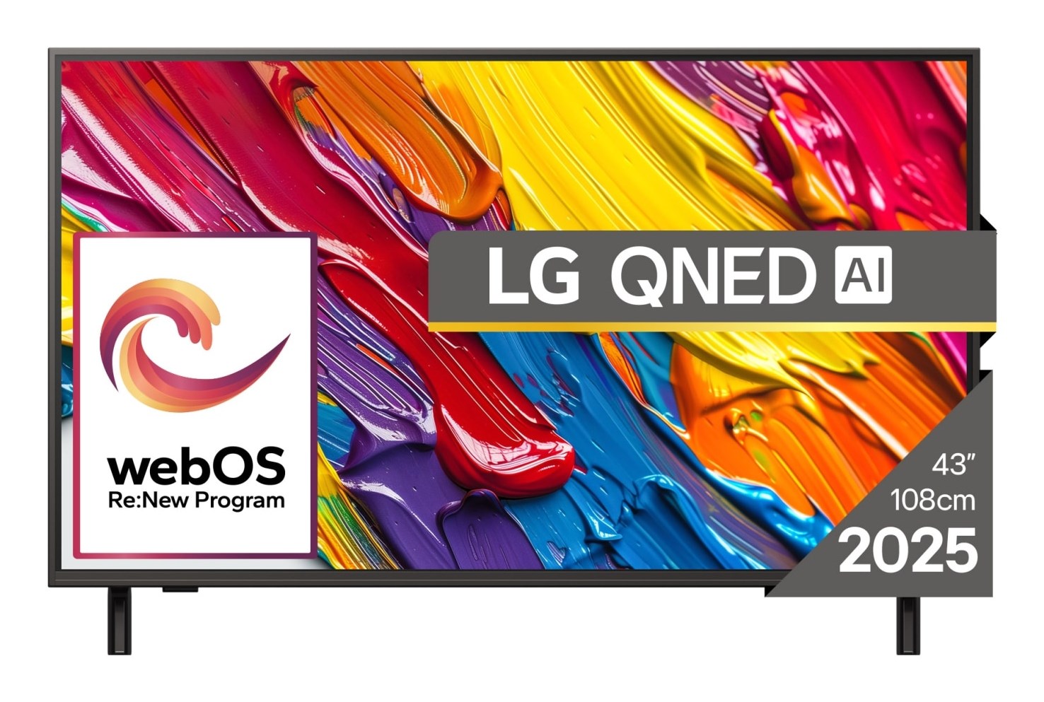 LG 43QNED84A3C TV 109.2 cm (43") 4K Ultra HD Smart TV Wi-Fi Black 43QNED84A3C.AEU 3840x2160 60 Hz