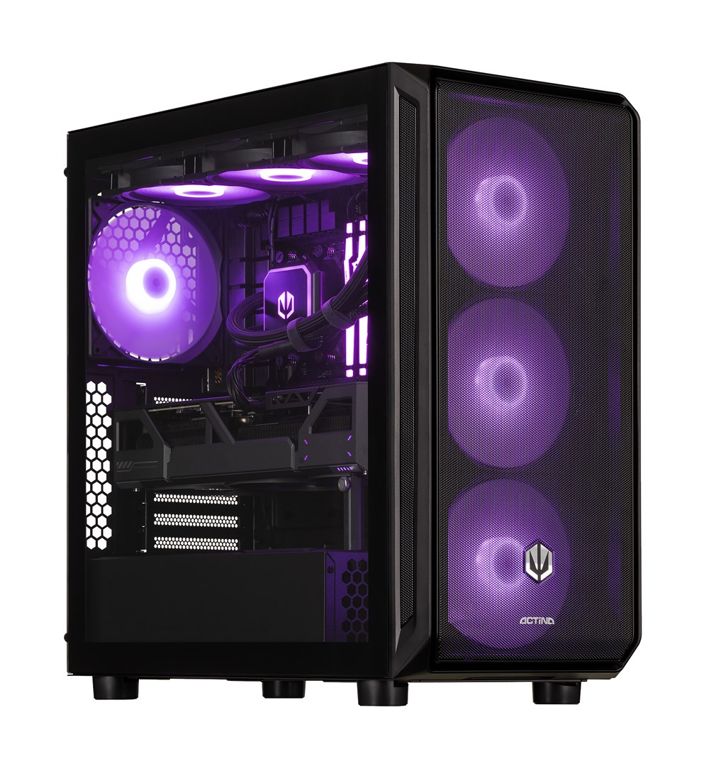Actina AMD Ryzen 7 7800X3D KOMACNGIP0235 Desktop PC 2 TB Black