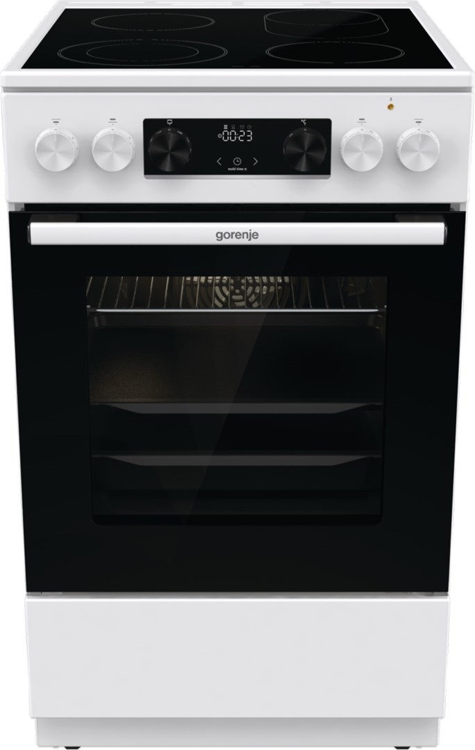 Gorenje GECS5C70WA cooker Freestanding cooker Coil hob White A