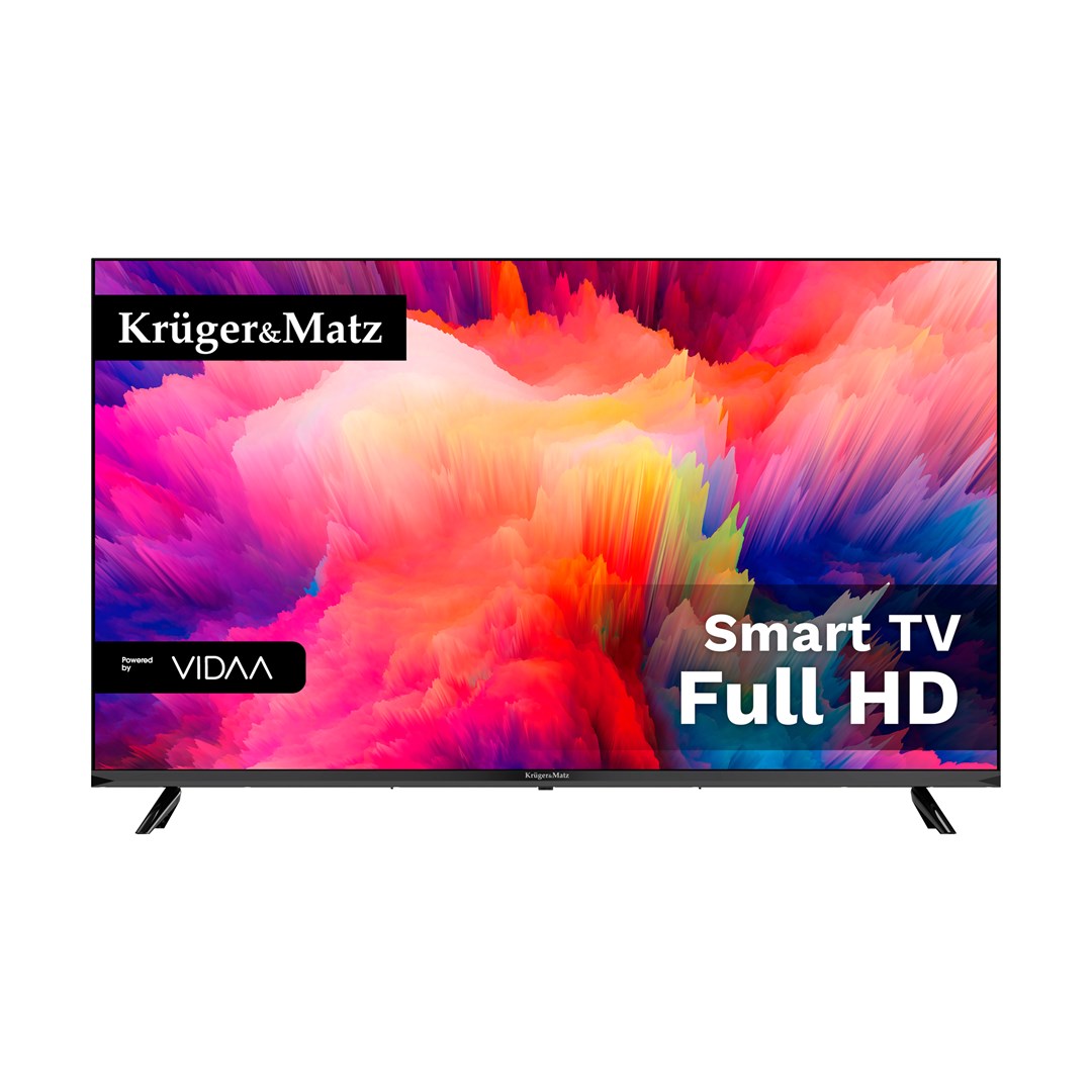 Krüger&Matz KM0243FHD-V3 109.2 cm (43") FHD Smart TV Wi-Fi Black 1920x1080 60 Hz