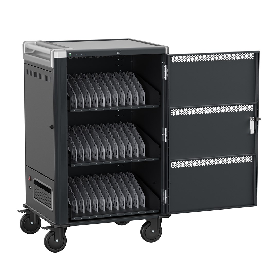 Ewent EW1701 portable device management cart/cabinet Portable device management cabinet Black, Grey 433395