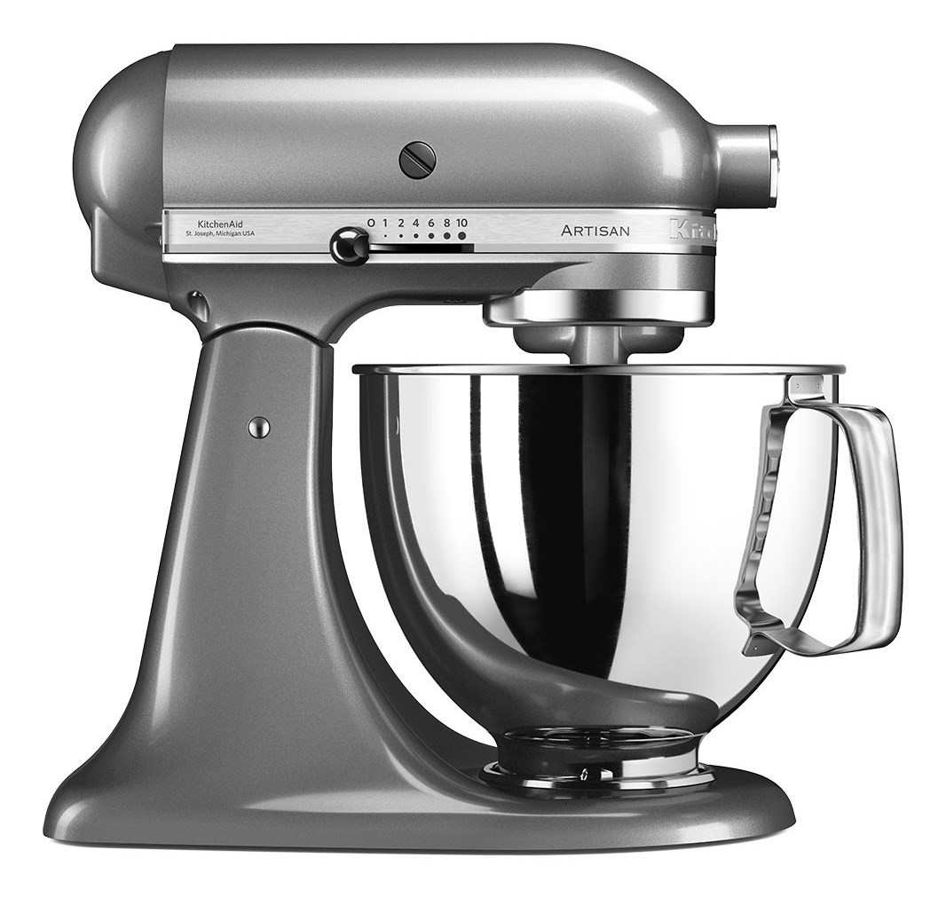 KitchenAid 5KSM125ECU Stand Mixer, 4.8 L, Contour Silver