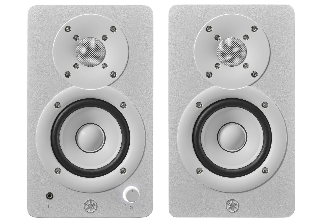Yamaha HS3WH Powered Monitor Speakers, White (Pair)