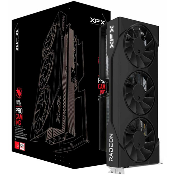 XFX Swift Radeon RX 9060 XT OC Triple Fan Graphics Card 16 GB Black