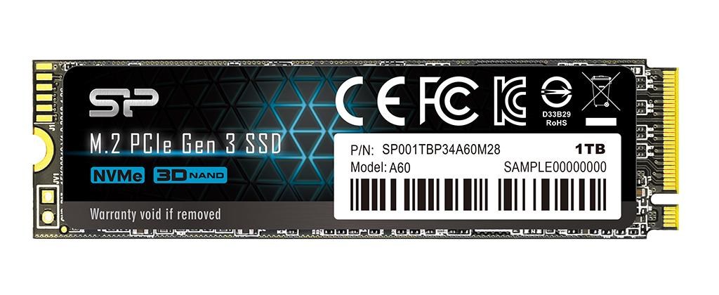 Silicon Power P34A60 M.2 1000 GB PCI Express SLC NVMe 1 TB SSD PCIe/NVMe