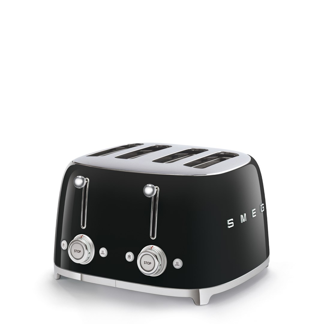 SMEG Toaster TSF03BLEU Black 2000 W Stainless steel