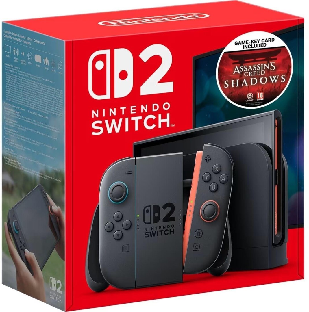 Nintendo Switch 2 + Assassin Creed Shadows 256 GB Black, Blue, Red