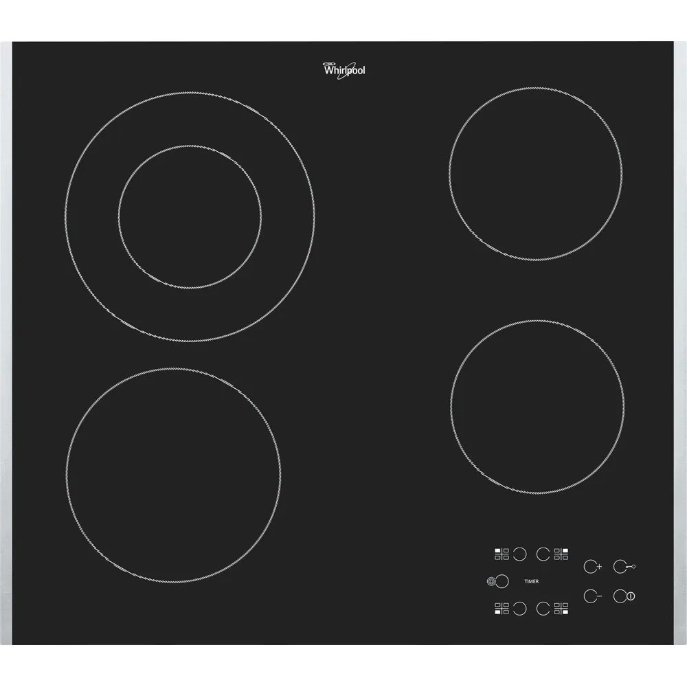 Whirlpool AKT 8130 BA Built-in Ceramic Hob, 4 Zones, Black