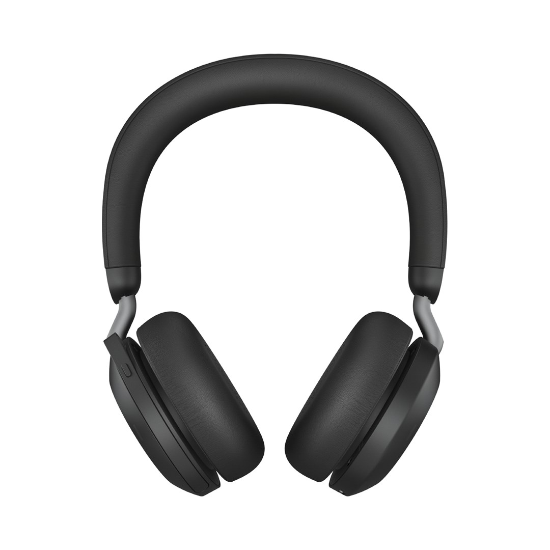 Jabra Evolve2 75 MS Link380c - wireless over-ear headphones with active noise cancellation, black 27599-999-899 Headband