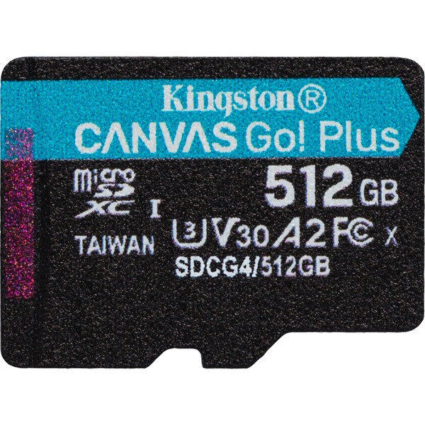 Kingston Canvas Go! Plus microSDXC Card 512 GB Black
