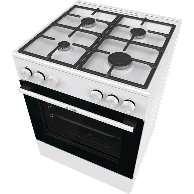 Gorenje GG6A10WFFM Freestanding Gas Cooker, 72 L, White