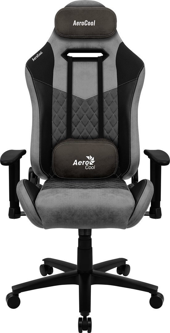 Aerocool DUKE AeroSuede Universal Gaming Chair, Black, Grey