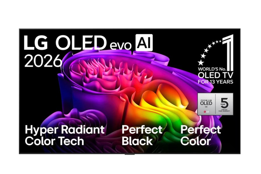 LG OLED55G61LW 139.7 cm (55") 4K Ultra HD Smart TV Wi-Fi Black OLED55G61LW.AEU 3840x2160 120 Hz