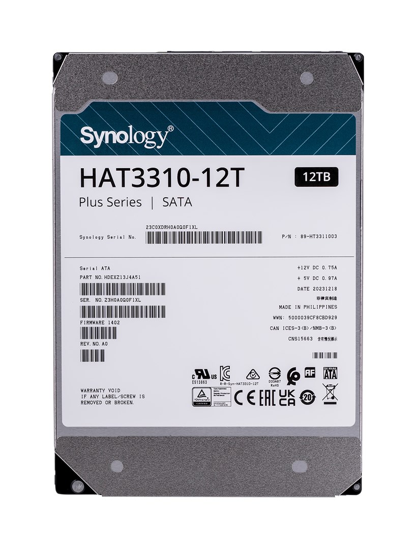 Synology HAT3310-12T 12 TB HDD 3.5-inch SATA