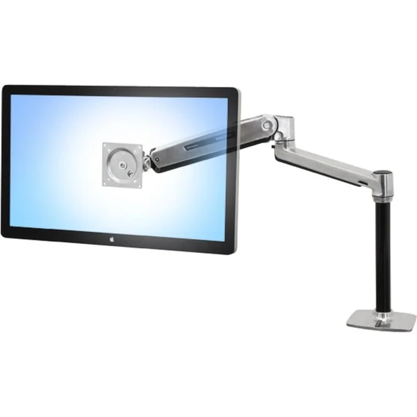 Ergotron LX HD Sit-Stand LCD Arm Monitor Mount Silver/Black