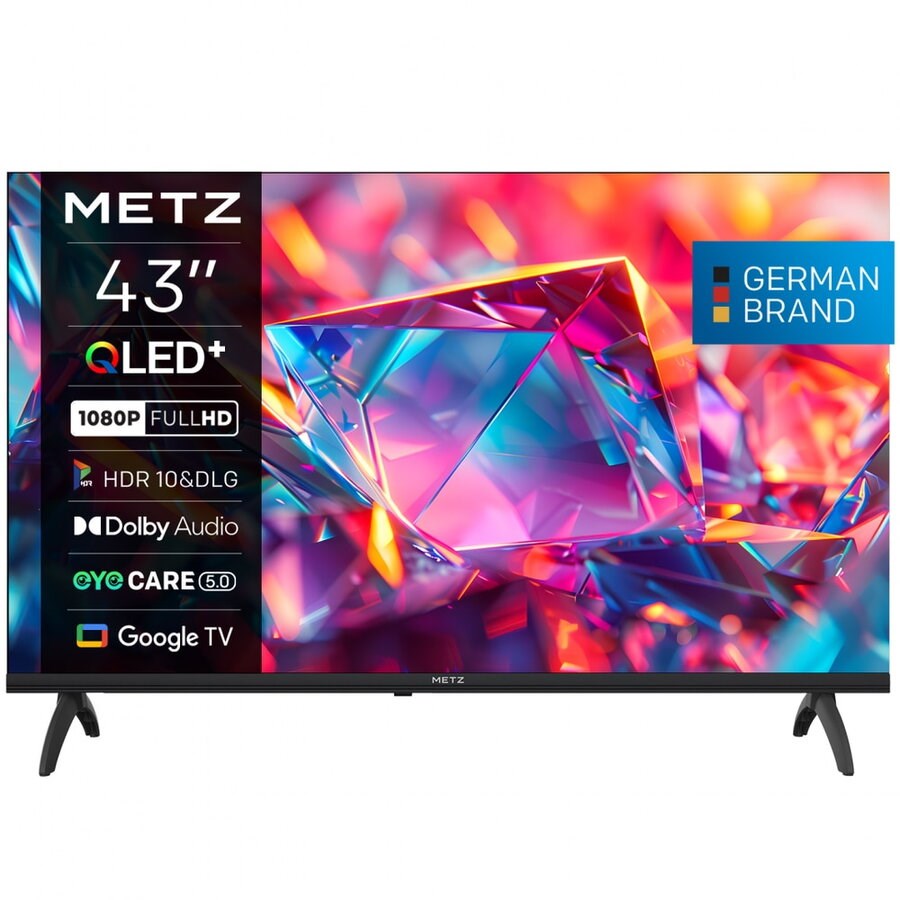 Metz 43MQH7030Z 43-inch Full HD QLED Smart TV, Black