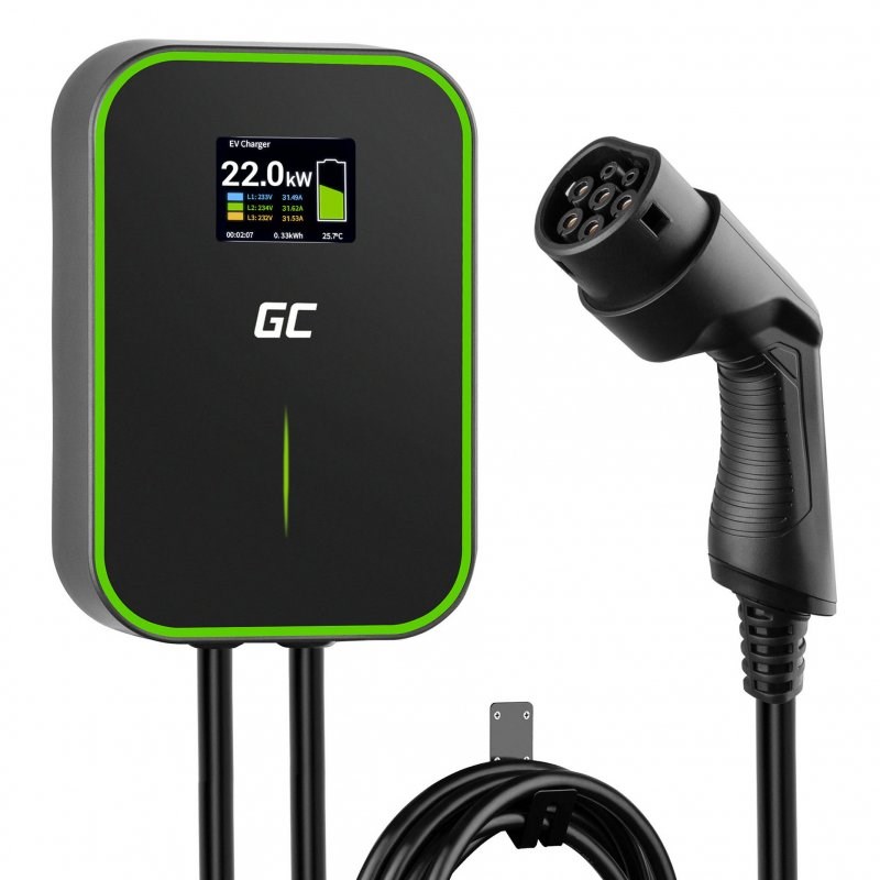 Green Cell GC EV PowerBox EV14 Type 2 EV Charging Station, 22 kW