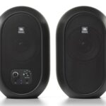 JBL 104-BT Bluetooth Desktop Monitor Speakers, Black (Pair)