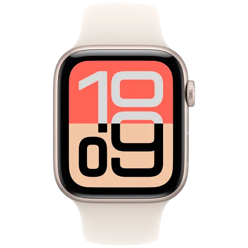 Apple Watch SE 3 44mm Gold (Beige Rubber Strap M/L)
