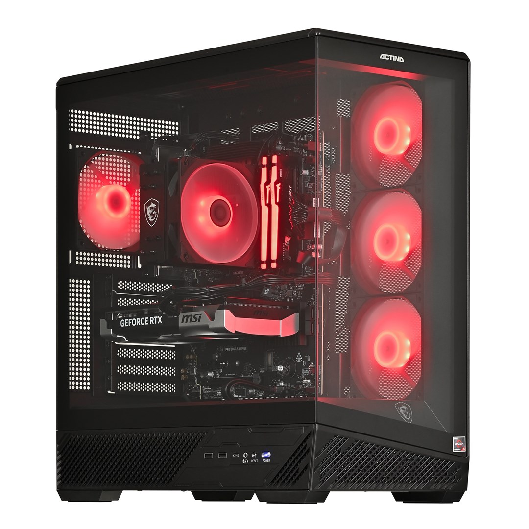 Actina AMD Ryzen 5 7500F KOMACNGIP0660 Desktop PC 1 TB Black