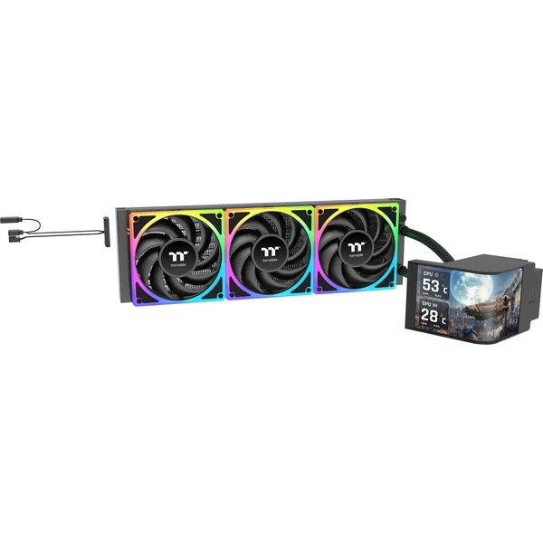 Thermaltake MAGCurve 360 Ultra AIO ARGB Liquid CPU Cooler Black