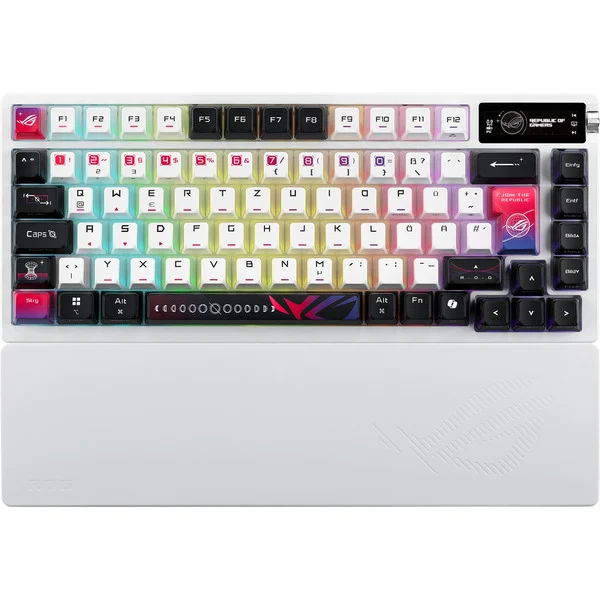 ASUS ROG Azoth X Gaming keyboard White Wireless Swiss