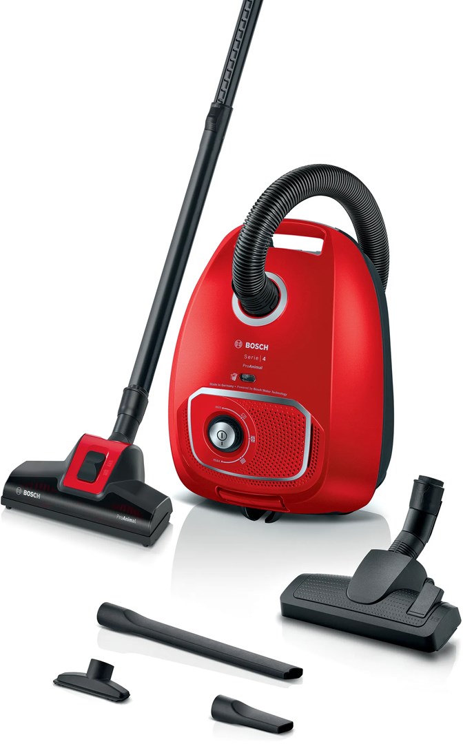 Bosch BGB41PET1 Vacuum Cleaner Black Red