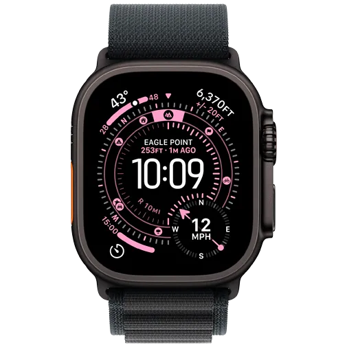Apple Watch Ultra 3 49mm Black (Black Nylon Strap S)