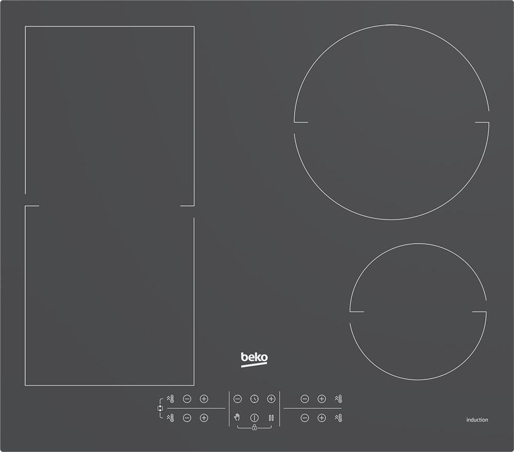 Beko HII64200FMTZG Induction hob with 4 zones Gray