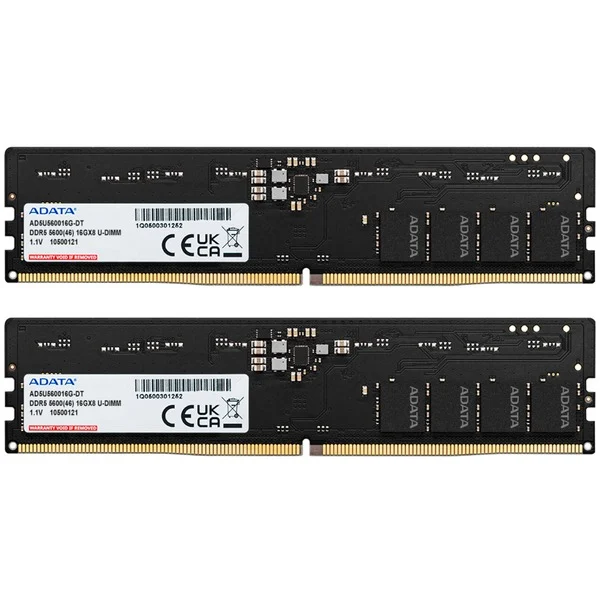ADATA AD5U560016G-DT Memory module DIMM 32 GB DDR5-5600 (2x 16 GB) Dual-Kit