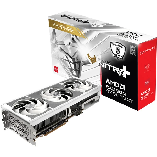 SAPPHIRE Radeon RX 9070 XT Nitro+ Phantom Link Polar OC Graphics card