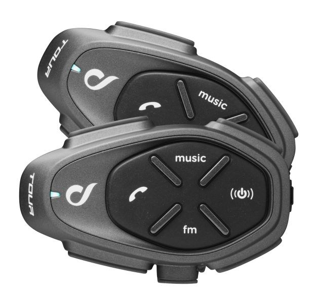 Interphone TOUR HD Motorbike intercom 1500 m 2 pcs Black Mobile headset