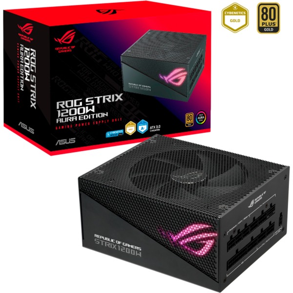 ASUS ROG STRIX 1200W Gold Aura Edition Power Supply Black