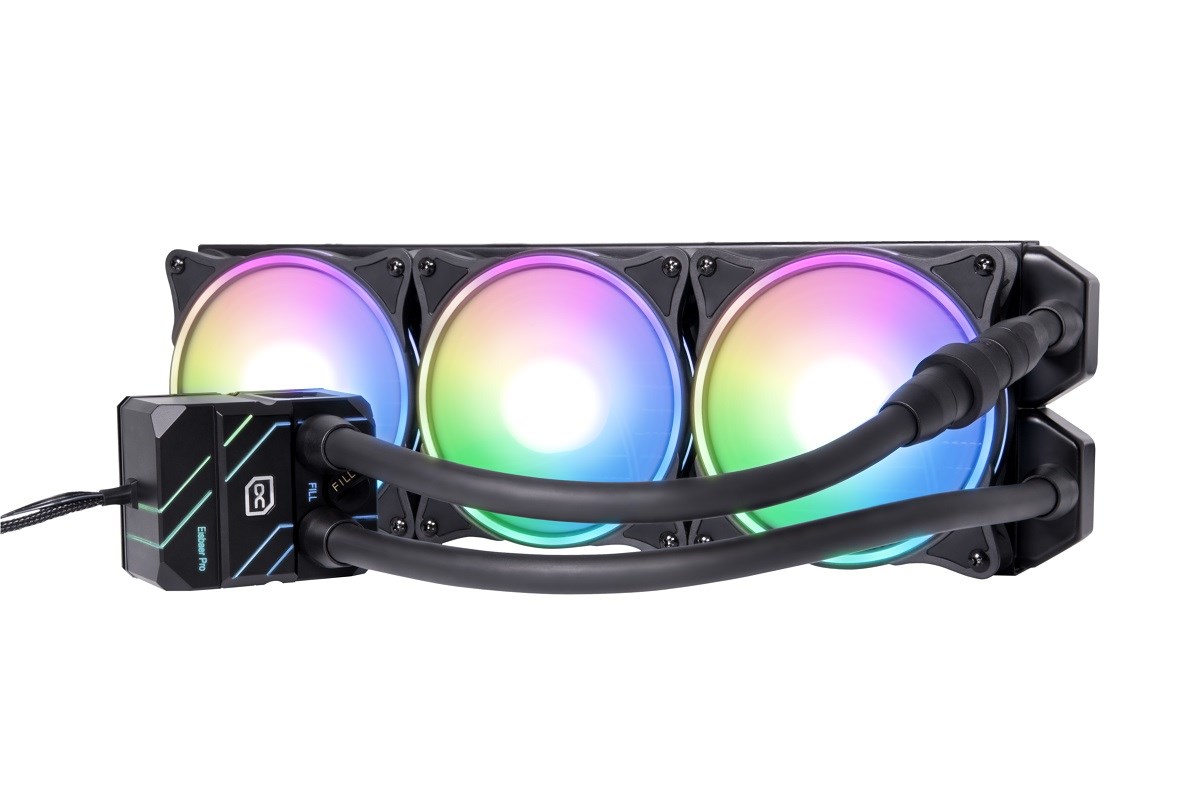Alphacool Eisbär Pro Aurora 360 CPU cooler Black, White