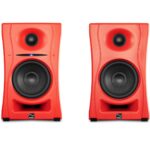 Kali Audio LP-UNF Powered Desktop Monitor Speakers, Red (Pair)