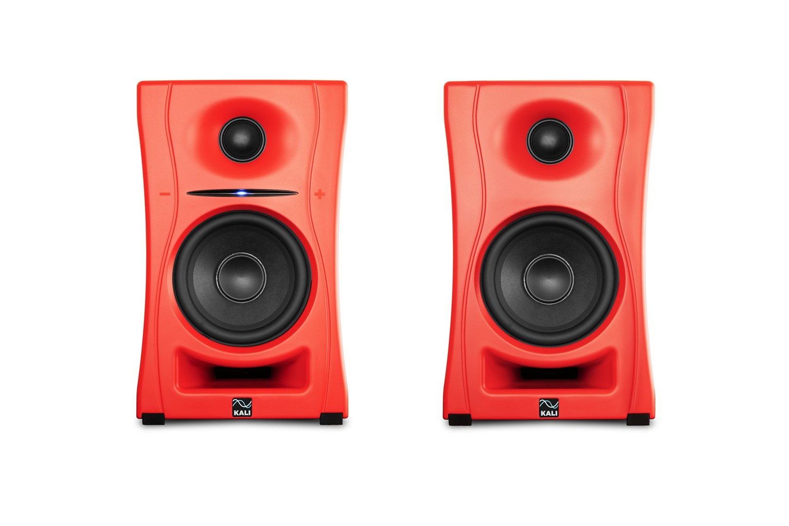 Kali Audio LP-UNF Powered Desktop Monitor Speakers, Red (Pair)