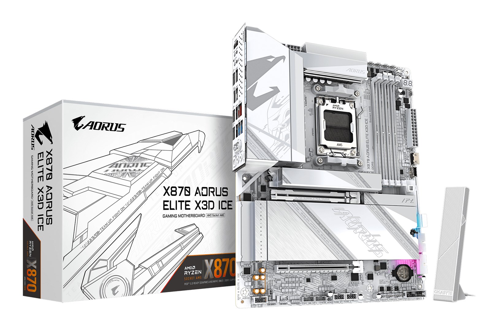 GIGABYTE X870 AORUS ELITE X3D ICE Motherboard